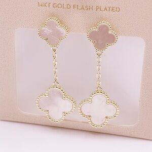 Gold Clover Earrings